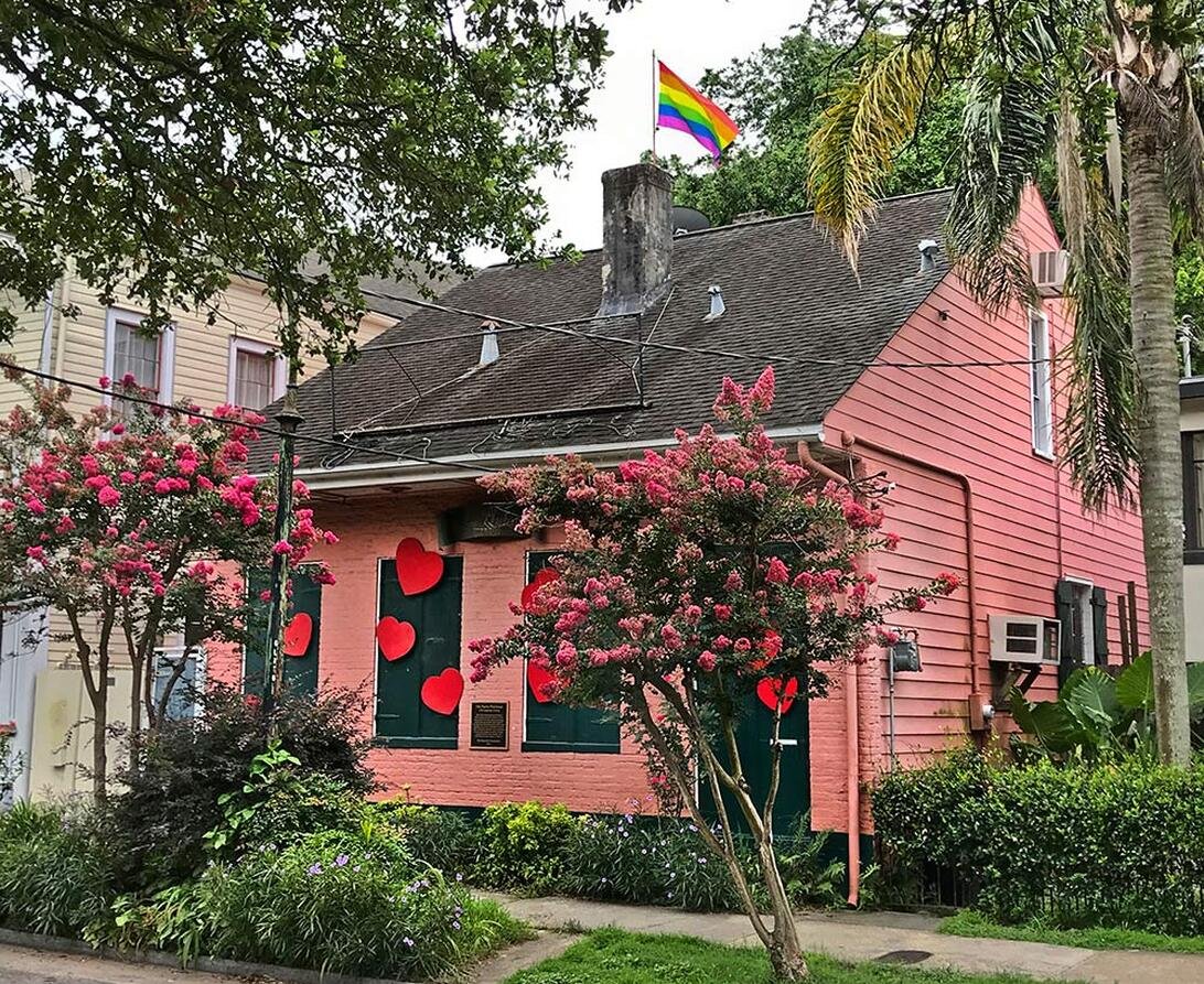ArchPresStudio's tweet photo. We highlight the thesis project of our newest staff member, Sarah Quinn. Her graduate thesis at the HP program at Tulane University, named Mapping Underrepresentation: Recording &amp; Interpreting Historic LGBTQIA+ sites focused on historic LGBTQ+ sites in New Orleans, Louisiana. https://t.co/VxTdXixJno
