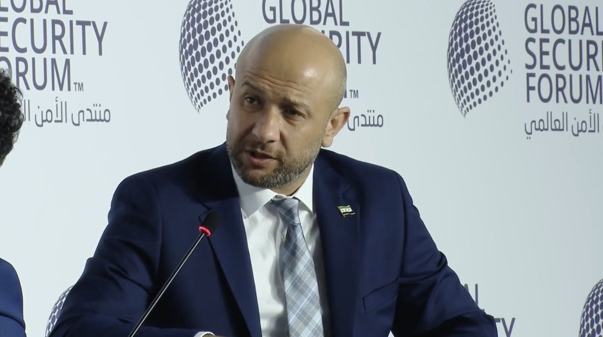 GSECForum's tweet image. 🎥 At #GSF2025 | A High-Level Fireside Chat with His Excellency Raed Al-Saleh, Syrian Minister for Emergency Situations and Disasters.
In conversation with @SimNasr —Middle East specialist at @France24.
Watch in full: youtu.be/ks6JL-JwUhI?si…