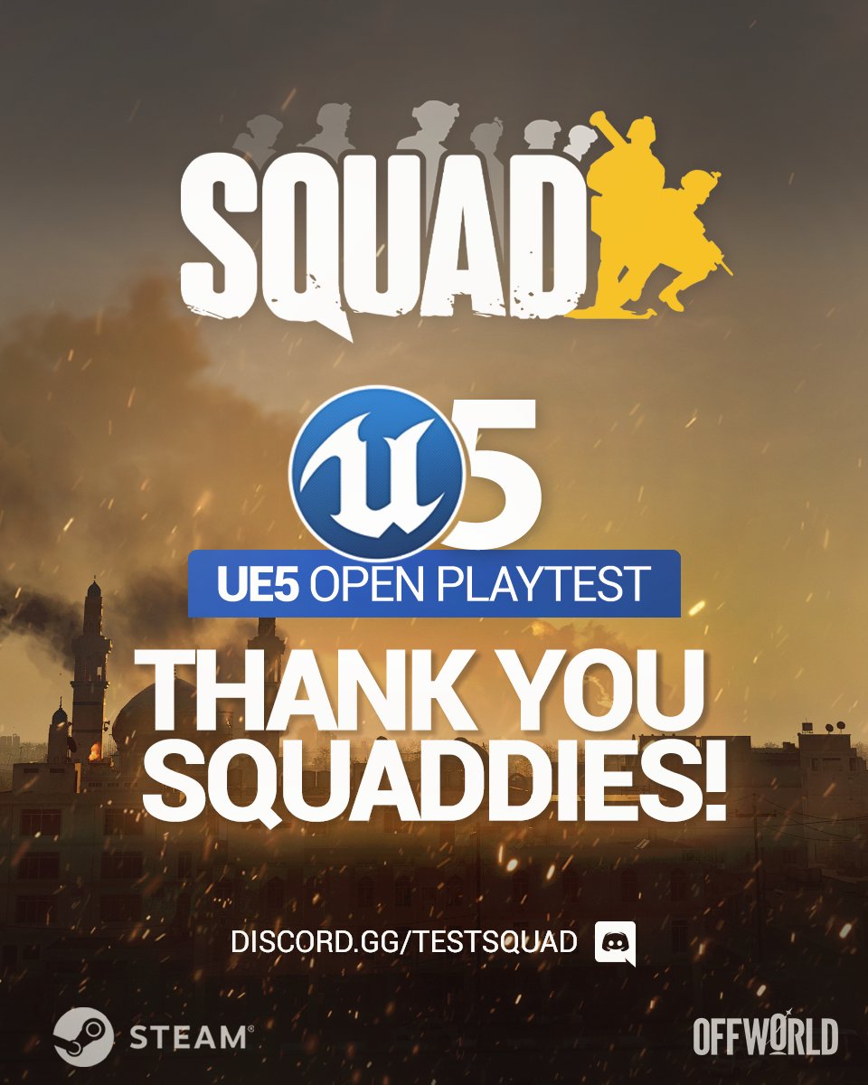 For helping us push Squad one step closer to the future. 🙌 

#JoinSquad