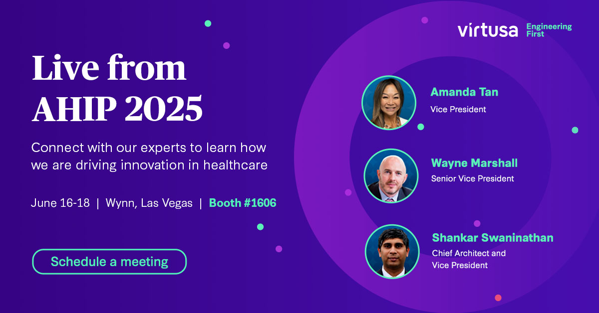 We’re at #AHIP2025. Visit us at booth 1606 to explore the real-world #AI #innovation for payers. Schedule a meeting with our experts to explore how we are driving innovation in #healthcare: splr.io/6018Sq9hq #EngineeringFirst