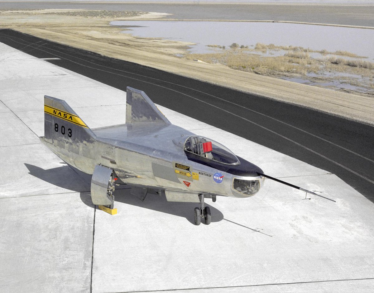 NASA History Office (@nasahistory) on Twitter photo The M2-F2 lifting body arrived at what is now <a href="/NASAArmstrong/">NASA Armstrong</a> #OTD 60 years ago, and made its first flight a year later.
(Yes, this is the one that crash landed in May 1967 as seen in the opening credits of a certain TV show.) go.nasa.gov/3ZqW5AU The M2-F2 lifting body arrived at what is now <a href="/NASAArmstrong/">NASA Armstrong</a> #OTD 60 years ago, and made its first flight a year later.
(Yes, this is the one that crash landed in May 1967 as seen in the opening credits of a certain TV show.) go.nasa.gov/3ZqW5AU