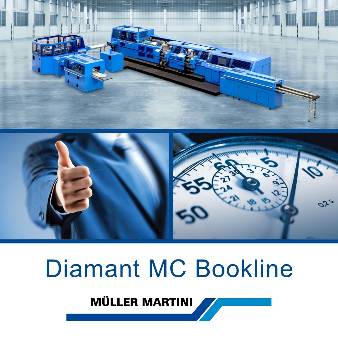 Discover the Diamant MC Bookline! The most powerful &amp; automated bookline, producing books at 60 cycles/min. 🚀 Enjoy quick setups, flexibility, &amp; top-notch quality. Modular design for custom solutions &amp; investment protection. 💼

Learn more at bit.ly/41Wg38K