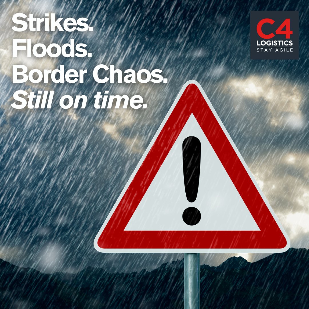 Strikes in Calais? Ferry delays? We reroute before queues start. With real-time alerts &amp; 13 years of route data, C4 Logistics keeps freight moving—tech + human smarts. Ask your provider: What happens when the route disappears? #TimeCriticalLogistics #FreightRerouting
