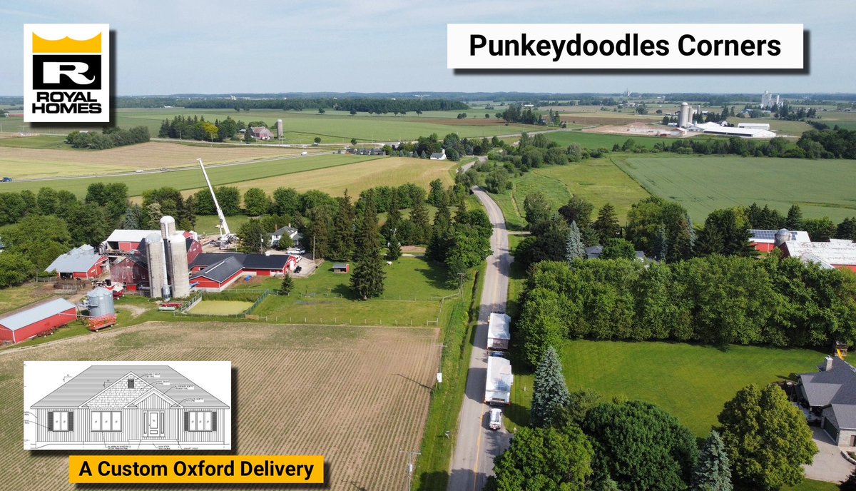 RoyalHomesCan's tweet image. A perfect Monday morning in Punkeydoodles Corners!

A great day to deliver a Custom Oxford to Oxford County for Chuck &amp;amp; Kathy &amp;amp; family. 2 prefab modules have arrived.

#custombuilder #prefab #since1971 

🏡🚛 royalhomes.com/locations/

1-800-265-3083