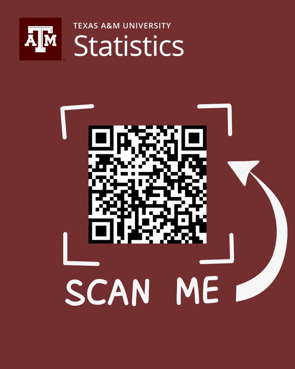 TAMUstats's tweet image. π Aggies, donβt miss the 2025 Aggie Reunion at JSM in Nashville! π
π Aug 4 | β° 5β8 PM
π Omni Nashville Hotel
Reconnect, network, and celebrate! π
π² Scan the QR or RSVP: TX.AG/2025JSM
#AggieReunion #GigEm #AggieNetwork #TAMU #TAMUStatistics