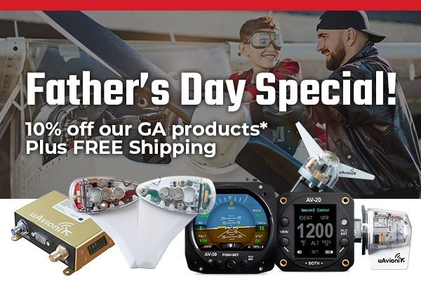 uAvionix (@uavionix) on Twitter photo Didnโt get the cockpit upgrade you were hoping for this Fatherโs Day? Youโve still got time to save hundreds!
Our Fatherโs Day Special ends ๐ช๐ฒ๐ฑ๐ป๐ฒ๐๐ฑ๐ฎ๐, ๐๐๐ป๐ฒ ๐ญ๐ด.
๐จ๐ฝ๐ด๐ฟ๐ฎ๐ฑ๐ฒ ๐ป๐ผ๐! uAvionix.com
#uAvionix #GeneralAviation #AV30 #PilotGear #FathersDay Didnโt get the cockpit upgrade you were hoping for this Fatherโs Day? Youโve still got time to save hundreds!
Our Fatherโs Day Special ends ๐ช๐ฒ๐ฑ๐ป๐ฒ๐๐ฑ๐ฎ๐, ๐๐๐ป๐ฒ ๐ญ๐ด.
๐จ๐ฝ๐ด๐ฟ๐ฎ๐ฑ๐ฒ ๐ป๐ผ๐! uAvionix.com
#uAvionix #GeneralAviation #AV30 #PilotGear #FathersDay