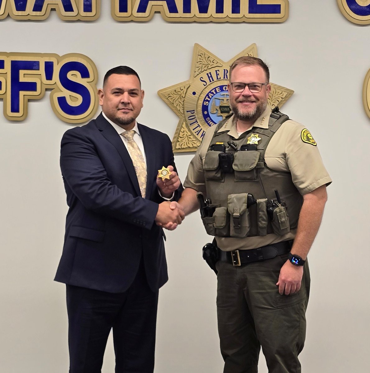 Pottawattamie County Sheriff's Office (@pottcosheriff) on Twitter photo Deputy Luis Trujillo (78-60) was sworn in this morning as one of our newest Deputies. 
Please help us in welcoming Deputy Trujillo to the Pottawattamie County family.
#PottCounty #Iowa #Sheriff Deputy Luis Trujillo (78-60) was sworn in this morning as one of our newest Deputies. 
Please help us in welcoming Deputy Trujillo to the Pottawattamie County family.
#PottCounty #Iowa #Sheriff