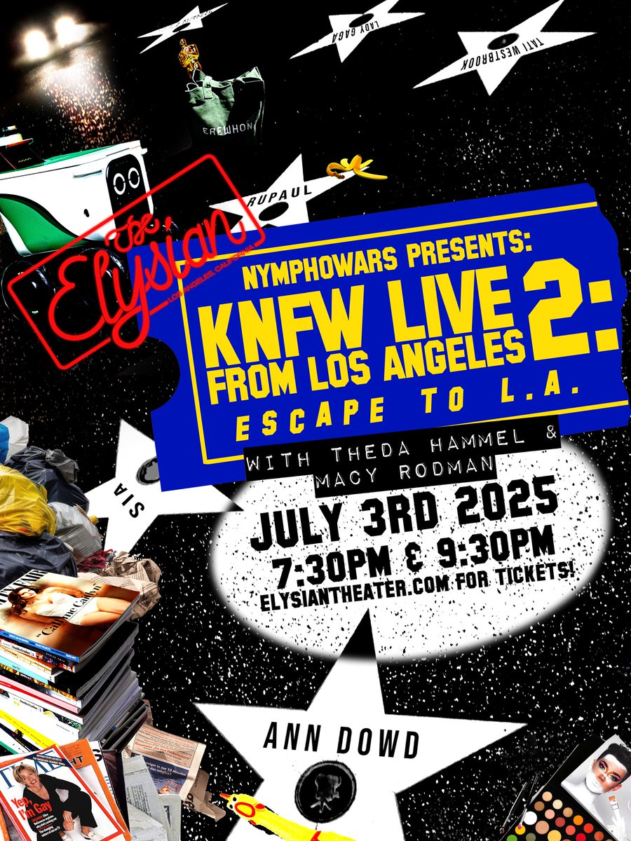 MacyRodman's tweet image. tr.ee/A1ANqaXVnU July 3rd!!! Los Angeles!!! 7:30 and 9:30!