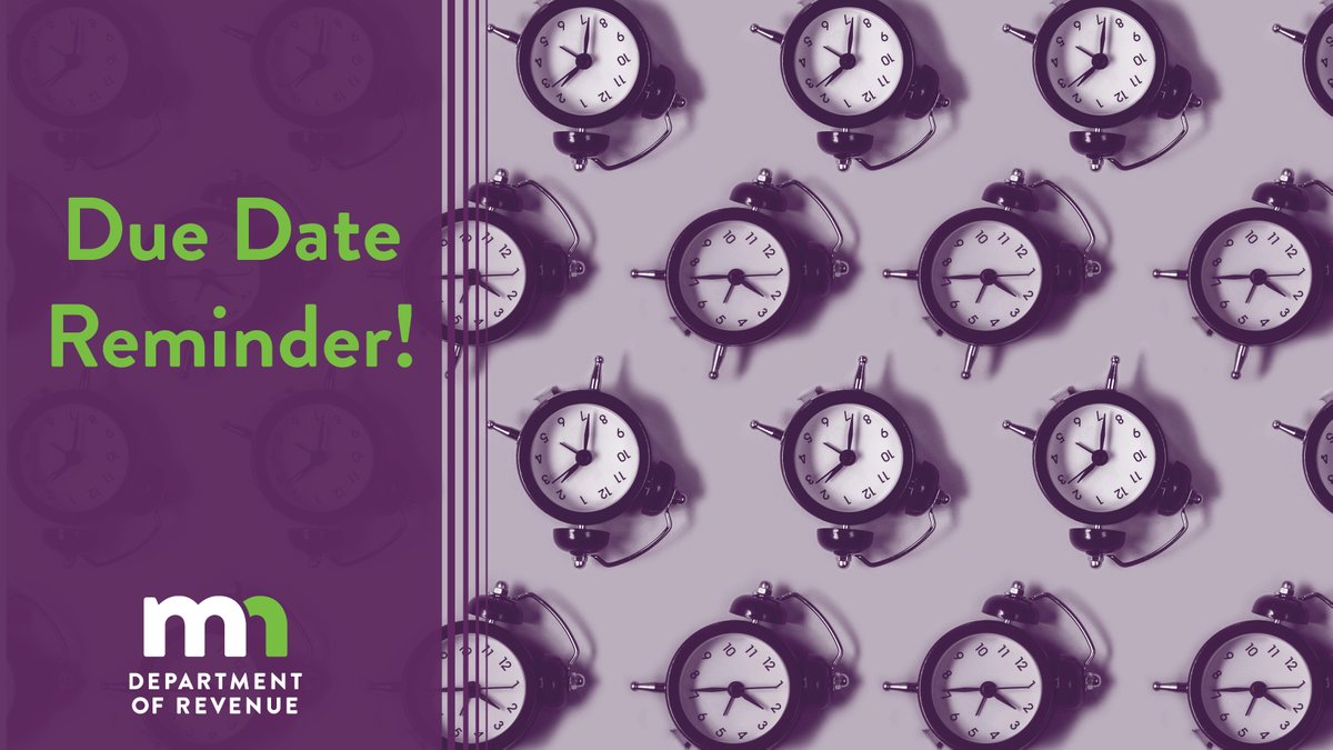 Due Today: The fee for paper-filed returns from January 1 to April 15! Use Form PPFF to determine the amount due and make your payment. ow.ly/4VtG50W3Lm7

#MNTaxProOutreach