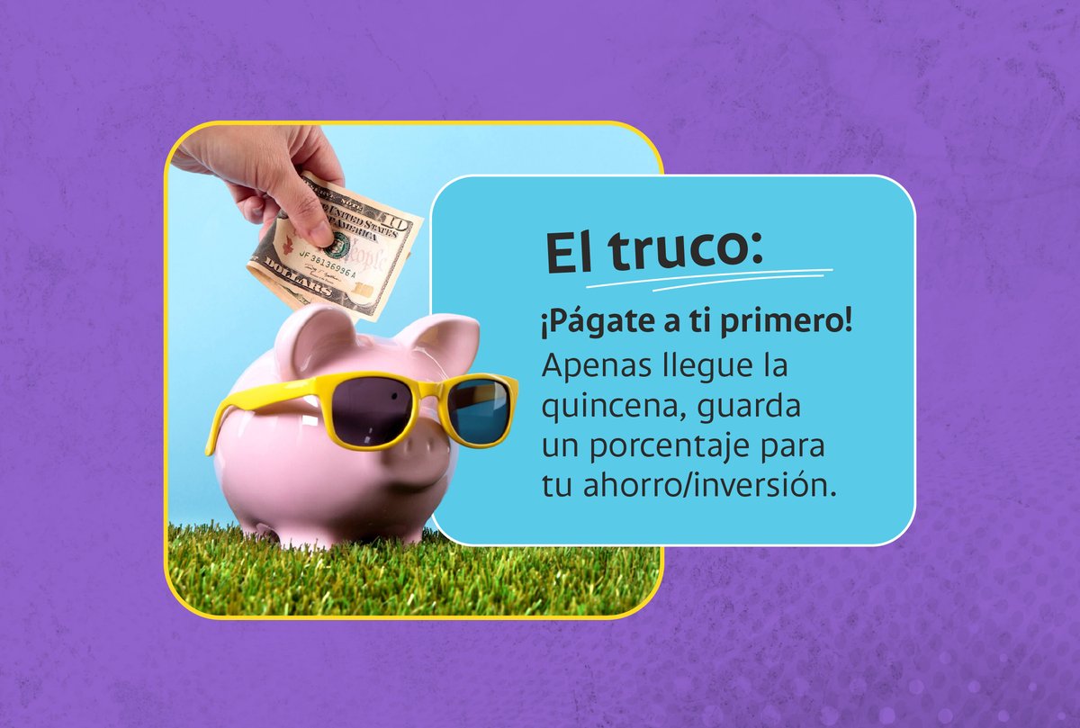 Tu futuro financiero comienza con cada quincena 🚀

Dale prioridad a tus sueños: separa una parte de tu ingreso para tu ahorro o inversión personal. Cada pequeña acción suma y te acerca a la libertad económica.

¡Haz de este hábito tu mejor aliado!