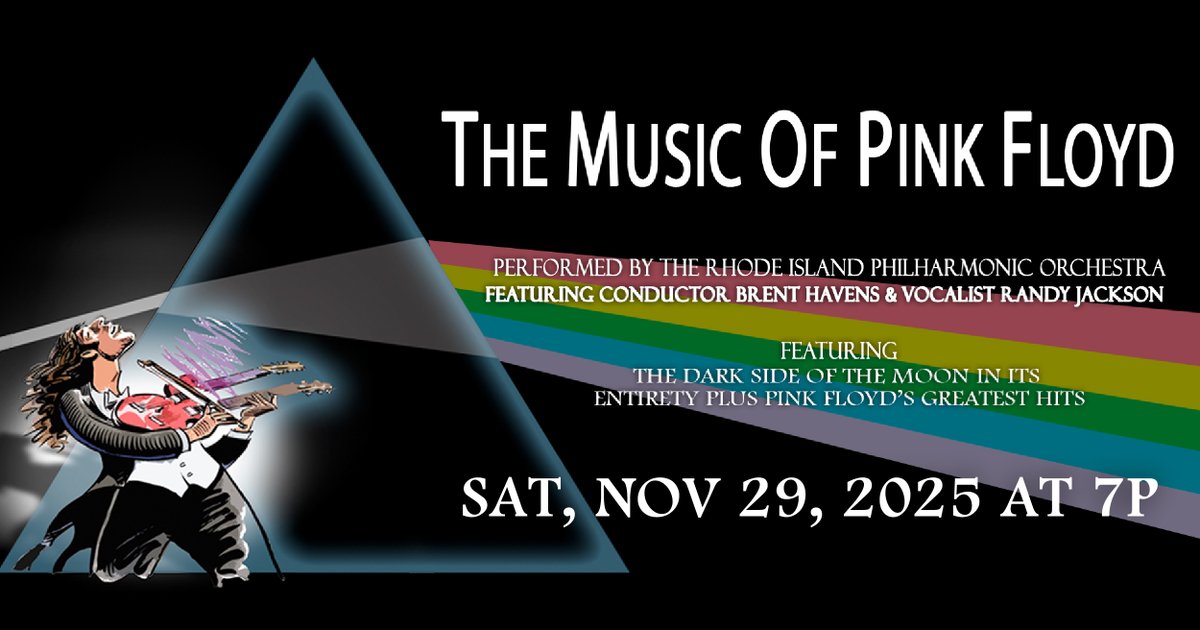 Providence Performing Arts Center (@provpacri) on Twitter photo Windborne conductor Brent Havens and vocalist Randy Jackson bring us THE MUSIC OF PINK FLOYD with RIPO. Join us on Saturday, November 29 at 7P.
🌑 Tickets go on-sale this Friday, June 20 at 10A!
<a href="/windbornemusic/">Windborne Music</a> <a href="/RIPhilharmonic/">RI Philharmonic</a> #WindborneMusic #WindborneTheMusicofPinkFloyd #PPAC Windborne conductor Brent Havens and vocalist Randy Jackson bring us THE MUSIC OF PINK FLOYD with RIPO. Join us on Saturday, November 29 at 7P.
🌑 Tickets go on-sale this Friday, June 20 at 10A!
<a href="/windbornemusic/">Windborne Music</a> <a href="/RIPhilharmonic/">RI Philharmonic</a> #WindborneMusic #WindborneTheMusicofPinkFloyd #PPAC