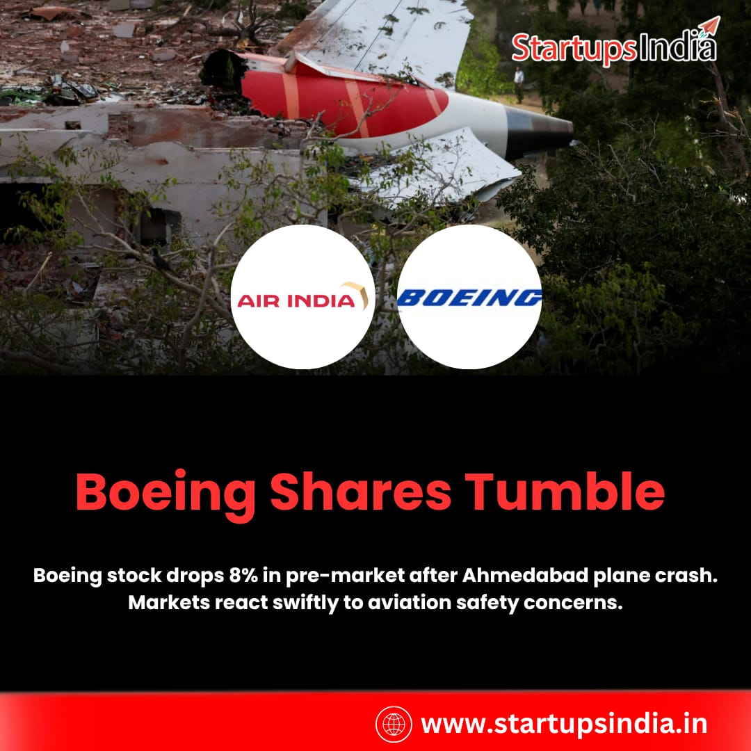 Boeing shares plunged 8% in pre-market trading following a tragic plane crash in Ahmedabad. The incident has reignited global concerns over aviation safety, shaking investor confidence in the aerospace giant.

#Boeing #PlaneCrash #AviationNews #StockMarket #MarketUpdates