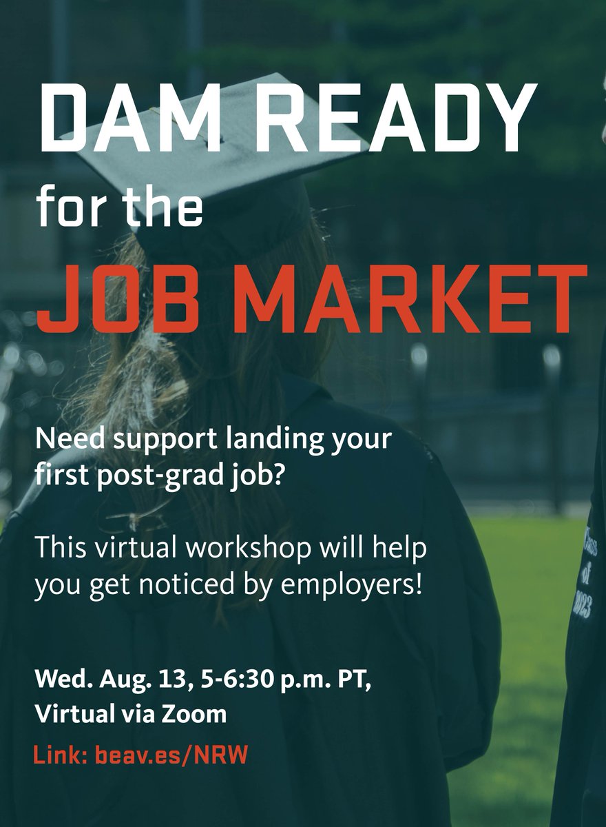 This August, the career center is offering a workshop to help you get the job you're looking for! Come learn new techniques, optimize your resume, and boost your job-search confidence. Mark your calendars now to get support later!
#career #resume #graduation #oregonstate #gobeavs