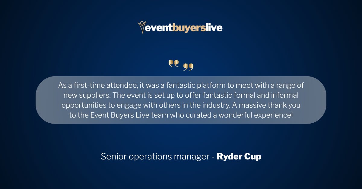 The place to do business🤝

#EBL25 #EventProfs #EventsIndustry

<a href="/rydercup/">Ryder Cup</a>