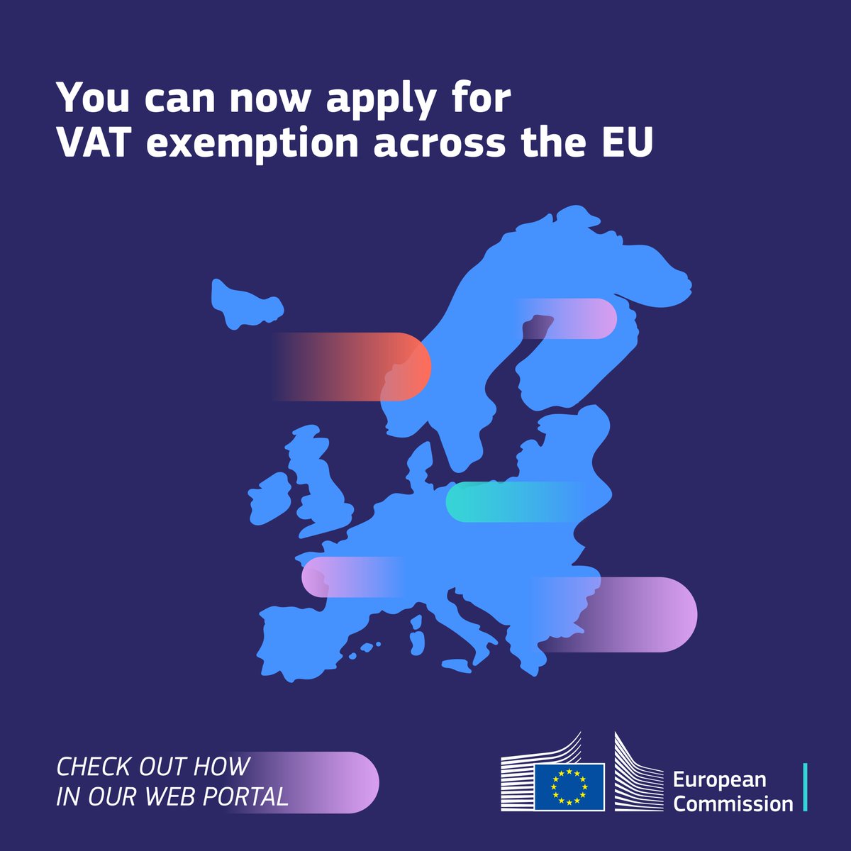 🌍 New VAT rules = new cross-border opportunities for small businesses in the EU

🇪🇺 Now, you can benefit from VAT exemption even in Member States where you are not established. 

🔎 Explore the cross-border scheme. 👉 sme-vat-rules.ec.europa.eu/sme-scheme/cro…

#VATExemption