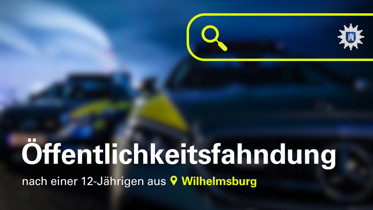 #Öffentlichkeitsfahndung 

Seit Samstagabend wird eine 12-Jährige aus #Wilhelmsburg vermisst. Unser zuständiges Landeskriminalamt (LKA 181) fahndet jetzt mit einem Foto öffentlich nach ihr. Das Mädchen hatte ihre Wohnanschrift verlassen und kehrte nicht zur vereinbarten Zeit