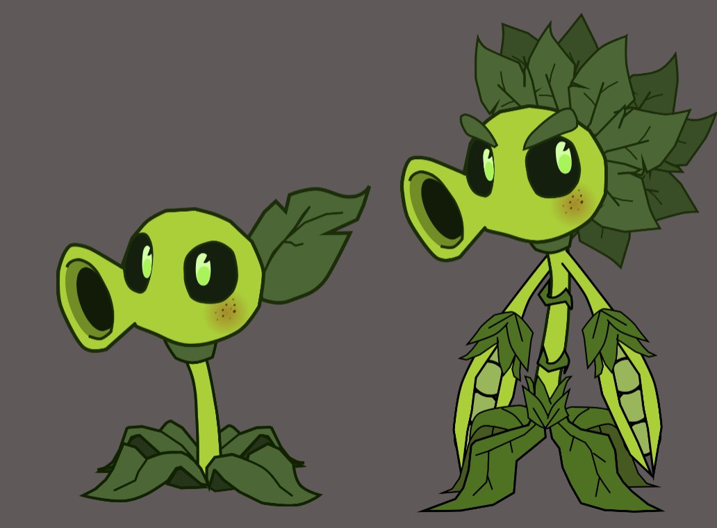 N0N_Existential's tweet photo. Working on a project. here's concept art for Peashooter. #pvzfanart #plantsvszombies https://t.co/f9j45wDyEN