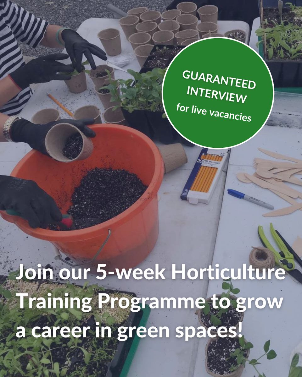Green Space Skills Hub (@greenspacehub) on Twitter photo Looking to work in parks, gardens or green spaces? 🌱🌿
🛠️ Receive City & Guilds-accredited training (Level 2 units), employability coaching, real work experience, and a guaranteed interview with leading green space employers
#GreenSkills
<a href="/capelmanor/">Capel Manor College</a> <a href="/GroundworkLON/">Groundwork London</a> Looking to work in parks, gardens or green spaces? 🌱🌿
🛠️ Receive City & Guilds-accredited training (Level 2 units), employability coaching, real work experience, and a guaranteed interview with leading green space employers
#GreenSkills
<a href="/capelmanor/">Capel Manor College</a> <a href="/GroundworkLON/">Groundwork London</a>