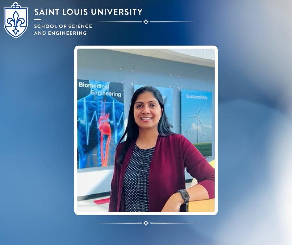 🌟 SSE Researcher Spotlight 🌟
Dr. Koyal Garg’s biomedical engineering research is fueling innovation at SLU. 🧬 Her work led to GenAssist, a startup featured at InvestMidwest in May and part of SLU’s New Venture Accelerator. Research with real-world impact! 💡 #SLUResearch