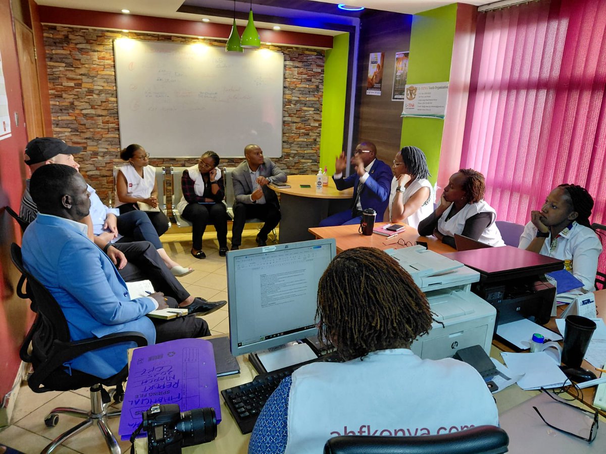 UnganoTena's tweet image. Honored to host the @ahfkenya &amp;amp; US team led by Dr. Kinyanjui at  our offices today 🤝🌍 Reaffirmed our #ImarishaMaisha commitment—boosting #HIVPrevention, expanding #IndexTesting 🔍 &amp;amp; strengthening youth-friendly linkage to care 👩‍⚕️👨‍⚕️ Leaving no one behind ❤️ #UtenaImpact