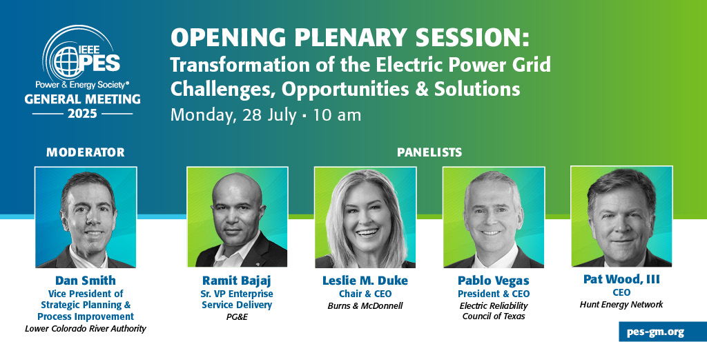 IEEE Power & Energy Society General Meeting (@ieeepesgm) on Twitter photo ✨📢New Speaker Added!
We are thrilled to announce that Ramit Bajaj, Senior Vice President of Enterprise Service Delivery at Pacific Gas & Electric (<a href="/PGE4Me/">Pacific Gas & Electric</a>), has been added as a panelist at the Opening Session!
Learn more here: pes-gm.org/2025-austin/20… ✨📢New Speaker Added!
We are thrilled to announce that Ramit Bajaj, Senior Vice President of Enterprise Service Delivery at Pacific Gas & Electric (<a href="/PGE4Me/">Pacific Gas & Electric</a>), has been added as a panelist at the Opening Session!
Learn more here: pes-gm.org/2025-austin/20…