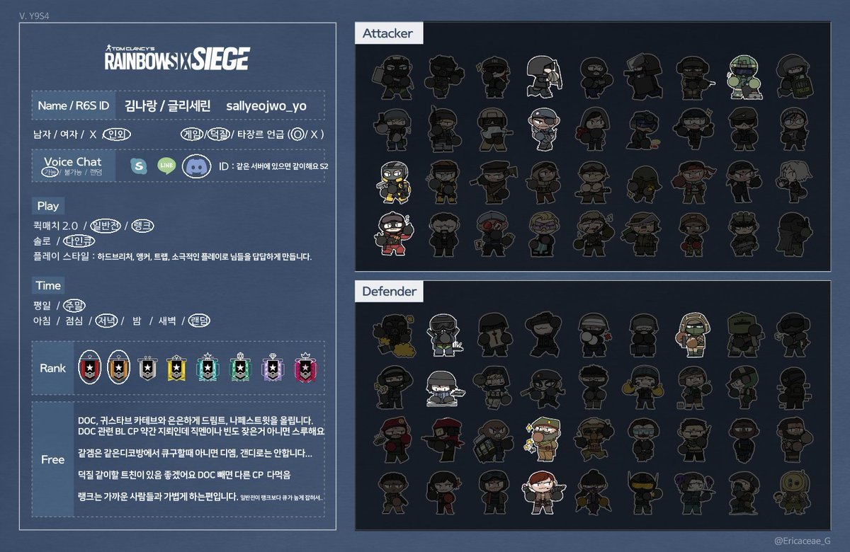 DOC_is_mine's tweet image. #레식트친소 #레식_트친소

레식 공식 떡밥 주워먹기랑 새 초상화 보면서 오 쎅시복장~ 수준으로 가볍게 덕질합니다. 

DOC 최애(플레이는 안함) 그를 많이 사랑하고 있습니다..^^(드림러)

적적한 탐라에 레식 이야기로 꽃피울 트친, 혹은 제법 오래 봐왔지만 아직 트친이 아닌 여러분을 맞이합니다.