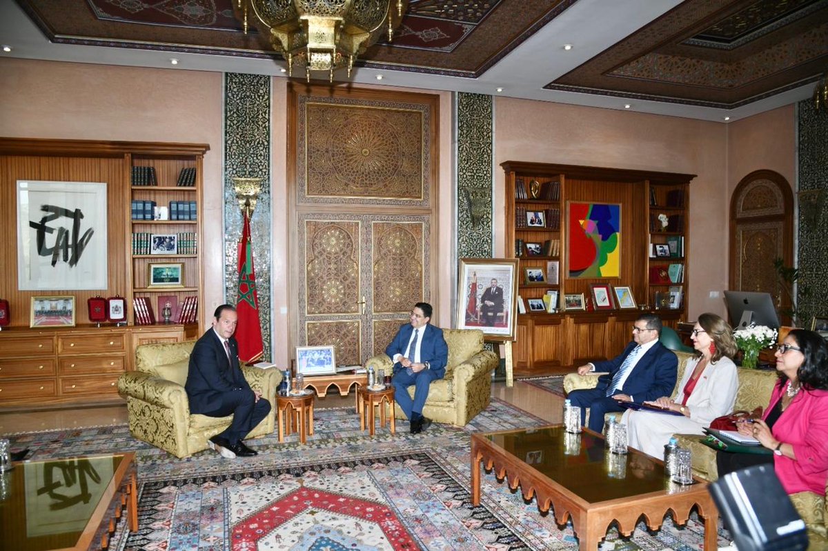 🇵🇦 🇲🇦 أجرى السيد الوزير ناصر بوريطة، اليوم، مباحثات مع نظيره بجمهورية بنما، السيد خافيير مارتينيز-آشا فاسكيز، الذي نوه بريادة صاحب الجلالة الملك محمد السادس، نصره الله، على الصعيدين الإقليمي والدولي، كما عبر عن تقديره للدور الطلائعي الذي ينهض به المغرب في إفريقيا
<a href="/javierachapma/">Javier Martínez-Acha Vásquez</a>