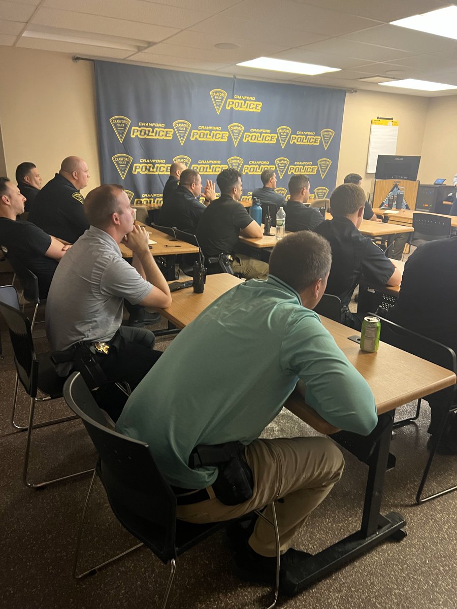 Officers from our Patrol, Investigative &amp; Traffic Divisions took part in case law training led by the Union County Prosecutor’s Office. Staying sharp on legal updates helps us serve Cranford safely &amp; effectively.