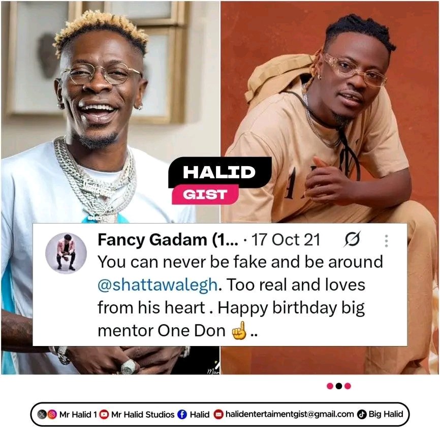King dignity (@kingdignity4) on Twitter photo You can never be fake and be around <a href="/shattawalegh/">SHATTA WALE</a> .~ <a href="/FancyGadam/">Fancy Gadam (1 DON)</a> .
Shatta Wale is too real and loved from his heart.
@shattawaleegh_ You can never be fake and be around <a href="/shattawalegh/">SHATTA WALE</a> .~ <a href="/FancyGadam/">Fancy Gadam (1 DON)</a> .
Shatta Wale is too real and loved from his heart.
@shattawaleegh_