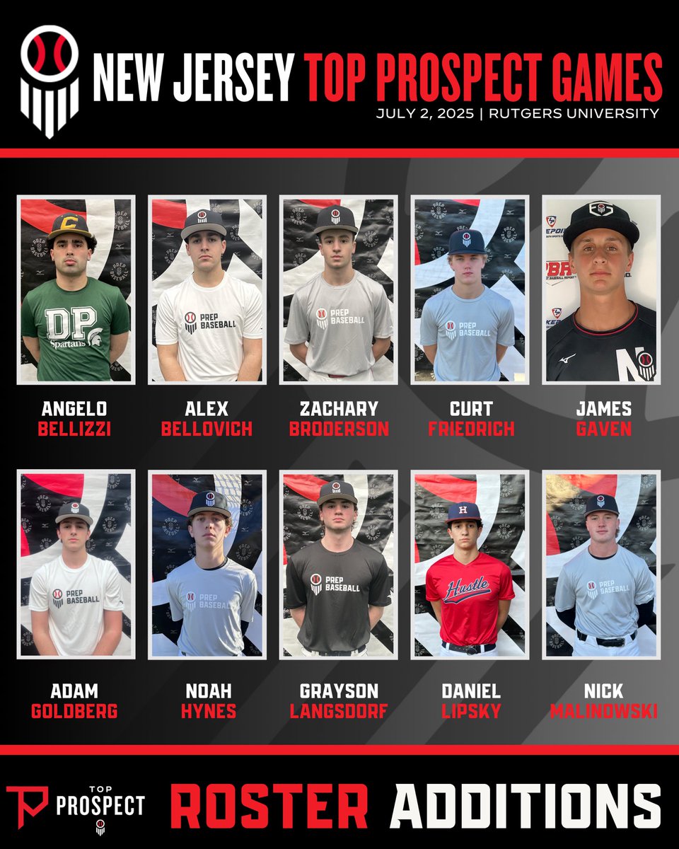 𝑵𝑱 𝑻𝒐𝒑 𝑷𝒓𝒐𝒔𝒑𝒆𝒄𝒕 𝑮𝒂𝒎𝒆𝒔 - 𝑺𝒆𝒔𝒔𝒊𝒐𝒏 𝑰𝑰

Please welcome the following players to our NJ Top Prospect Games - Session II.

🗓️ July 2nd
📍 Rutgers University

Request your invite with the link to Session II below. 👇

🔗: loom.ly/Teh-WPU