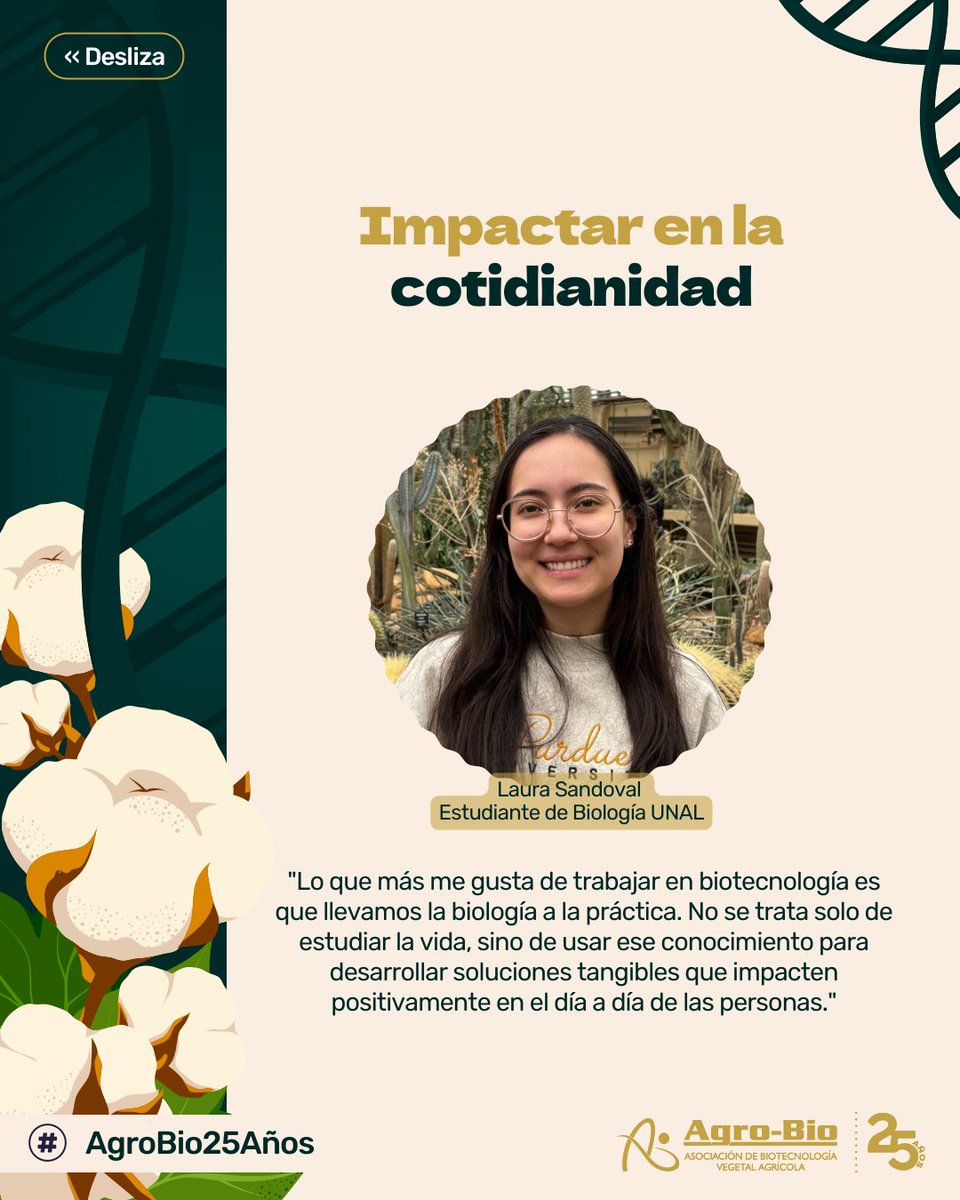 Agrobio_andina's tweet image. 👩🔬👨🔬¿Qué impulsa a quienes trabajan con #biotecnología? ¡Feliz día a ustedes!
3 biotecnólogas nos cuentan qué las inspira a transformar el agro desde la ciencia 🌾Cuando el conocimiento se alinea con el propósito, nacen soluciones que cambian vidas.
Conócelas y comparte 👇