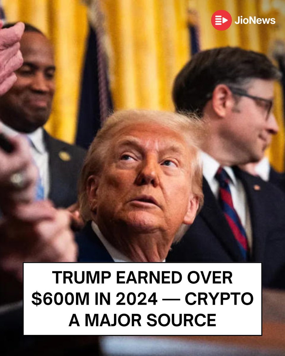 Donald Trump raked in over $600 million in 2024, with a significant chunk  from crypto ventures, according to a financial disclosure. He earned $57.35  million through token sales at World Liberty Financial
