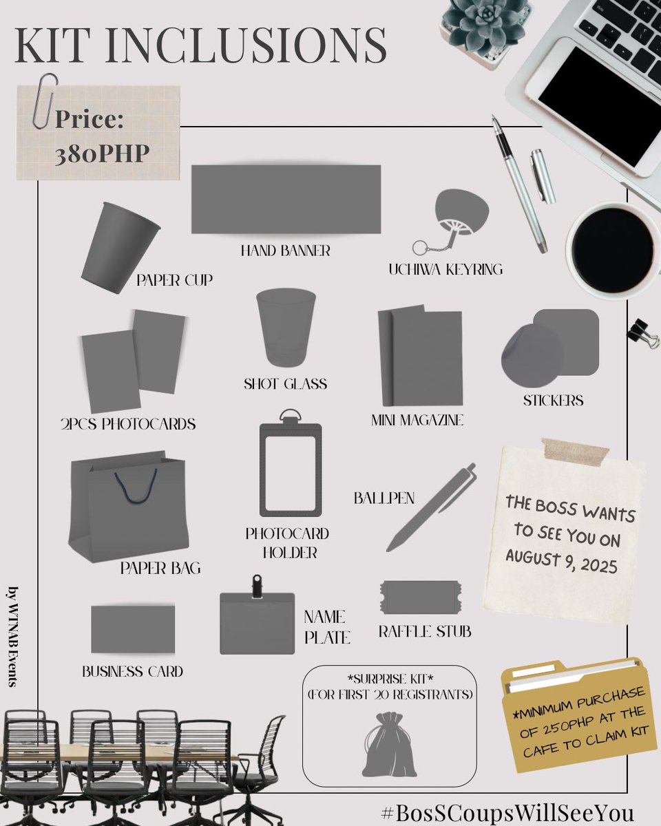 𝐓𝐡𝐞 𝐁𝐎𝐒𝐒 𝐰𝐚𝐧𝐭𝐬 𝐭𝐨 𝐬𝐞𝐞 𝐲𝐨𝐮.

Registration for SCoups Birthday Event is now open!

📆 August 9, 2025
 📍Yeoubi Cafe (Dapitan, MNL)
🕑 2-6PM

Kit Price: 380PHP

Form: tinyurl.com/BosScoupsRegFo…

Deadline is on June 30 or until slots are full. 

#BosScoupsWillSeeYou