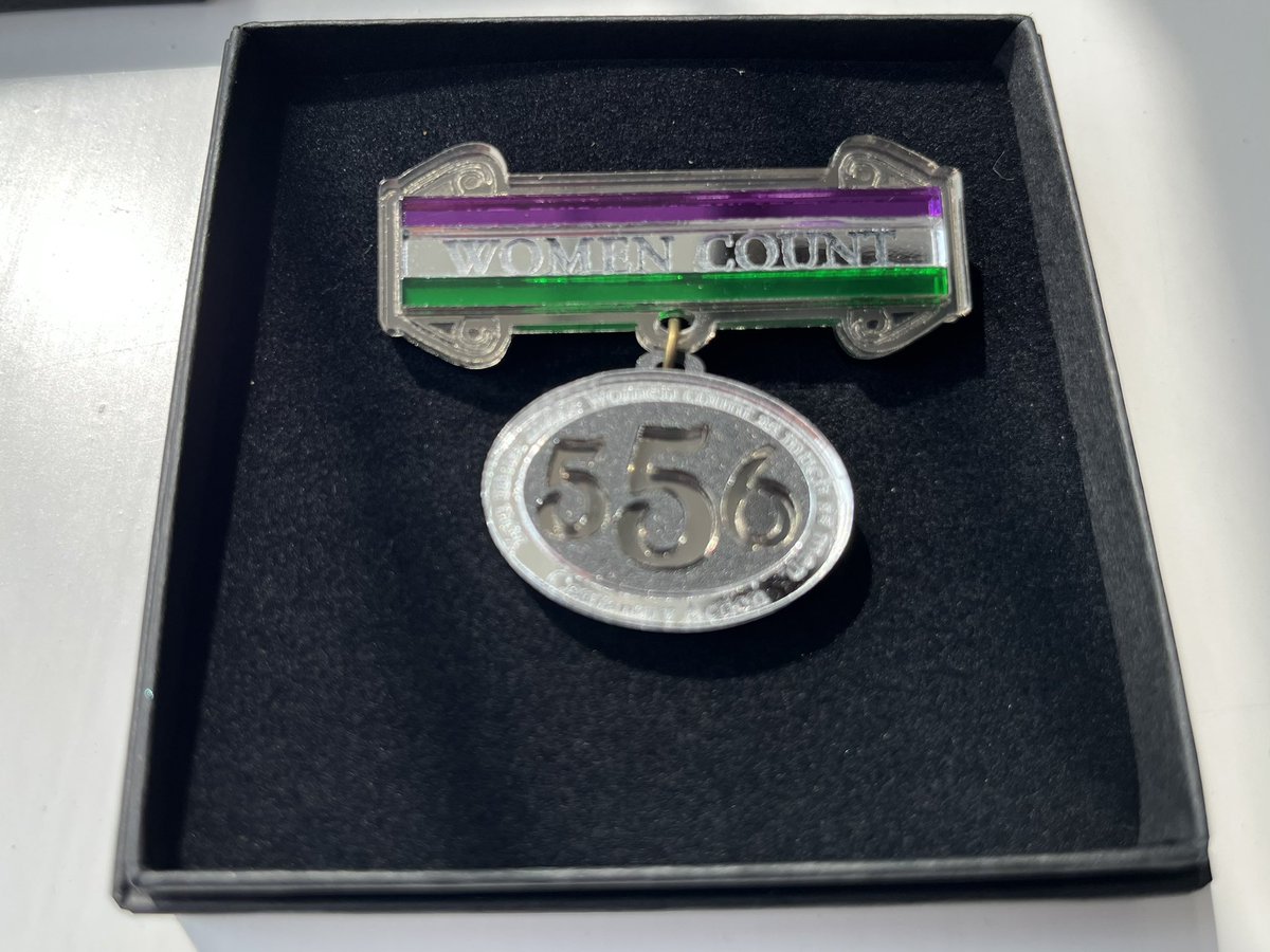 Kim Leadbeater MBE MP (@kimleadbeater) on Twitter photo What a joy to receive delivery of these beautiful Women Count MP brooches by the brilliant <a href="/WearAndResist/">Sarah at Wear and Resist ✨</a>. Part of a very special collection of jewellery to celebrate <a href="/CentenaryAction/">Centenary Action</a>’s campaign for a gender equal parliament. Lots done but more to do. Jo was 422 & I’m 556💜🤍💚 What a joy to receive delivery of these beautiful Women Count MP brooches by the brilliant <a href="/WearAndResist/">Sarah at Wear and Resist ✨</a>. Part of a very special collection of jewellery to celebrate <a href="/CentenaryAction/">Centenary Action</a>’s campaign for a gender equal parliament. Lots done but more to do. Jo was 422 & I’m 556💜🤍💚