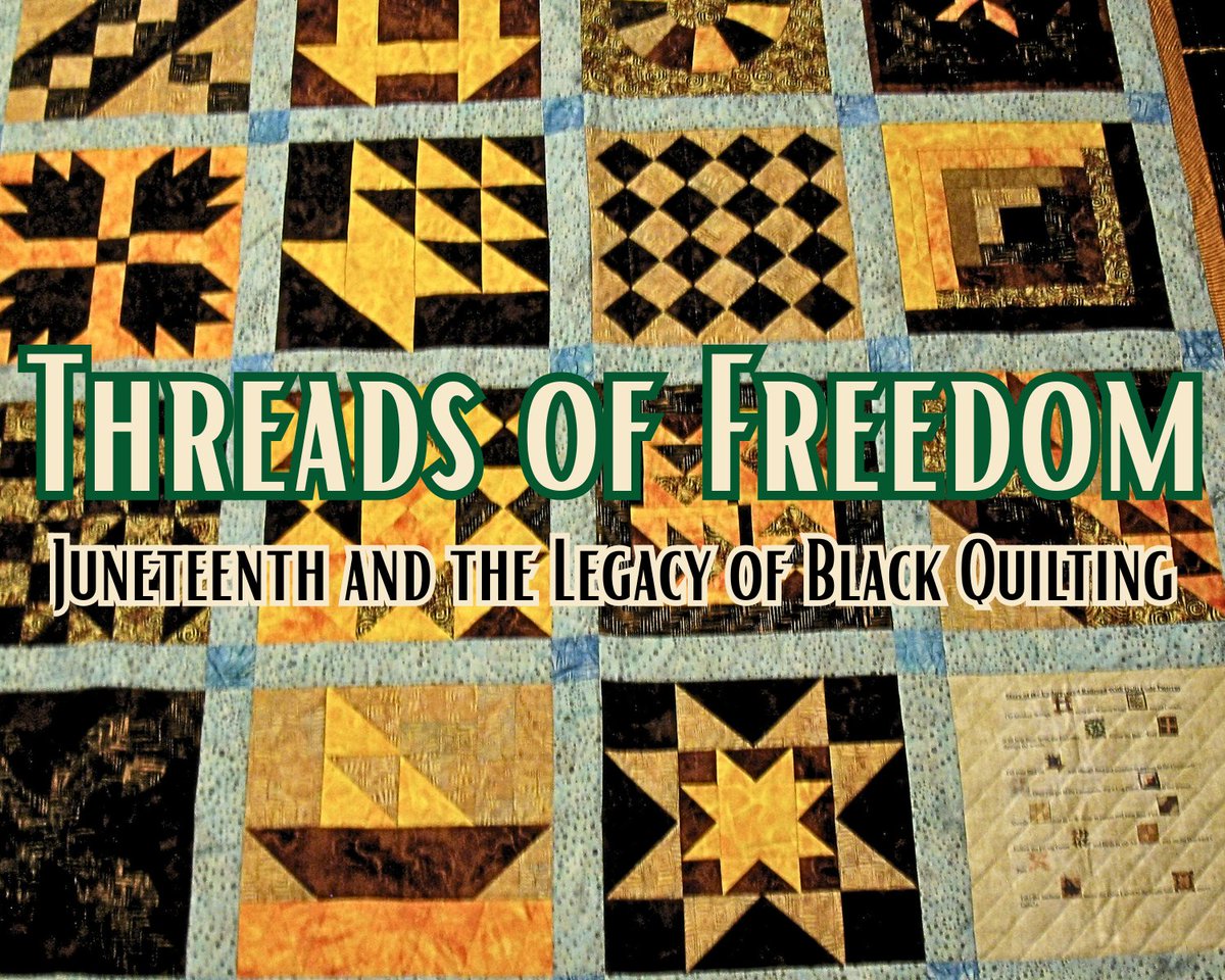 📷 Threads of Freedom – Juneteenth &amp; the Legacy of Black Quilting 
Award-winning quilters Diane Larrier Collier &amp; Marilyn Hamilton on how quilting has served as a powerful voice for freedom. FREE EVENT! bit.ly/443Gg4w #oldwestburygardens #juneteenth #quilting #longisland