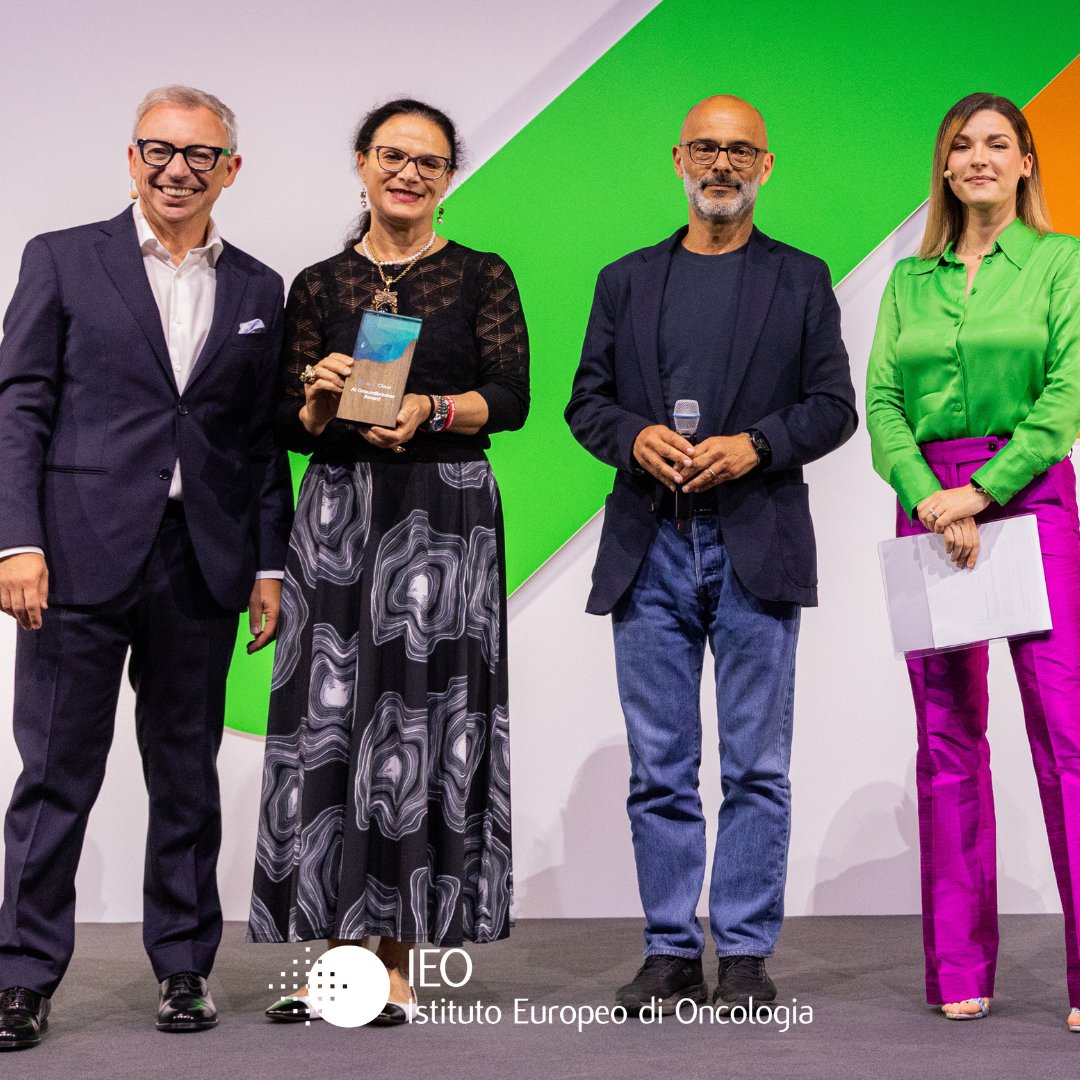 IEOufficiale's tweet image. Congratulazioni ad Annarosa Farina, Direttore dei Sistemi Informativi IEO-Monzino, che durante il Google Cloud Summit Milano 2025 ha ricevuto l' Italy AI Groundbreaker Award, un premio che celebra chi, con visione e competenza sta aprendo nuove strade all’innovazione AI. 🩵