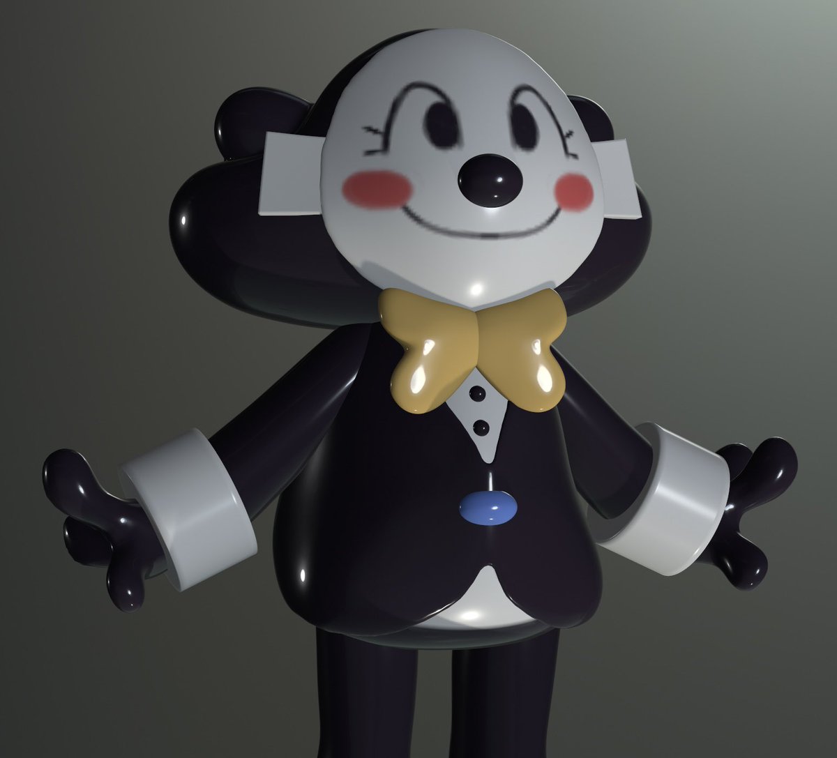 echoBsilly's tweet image. Another sculpt, @/wishgraanted’s (on tumblr) Static AU Click Clack! 📺 #GreatGodGrove