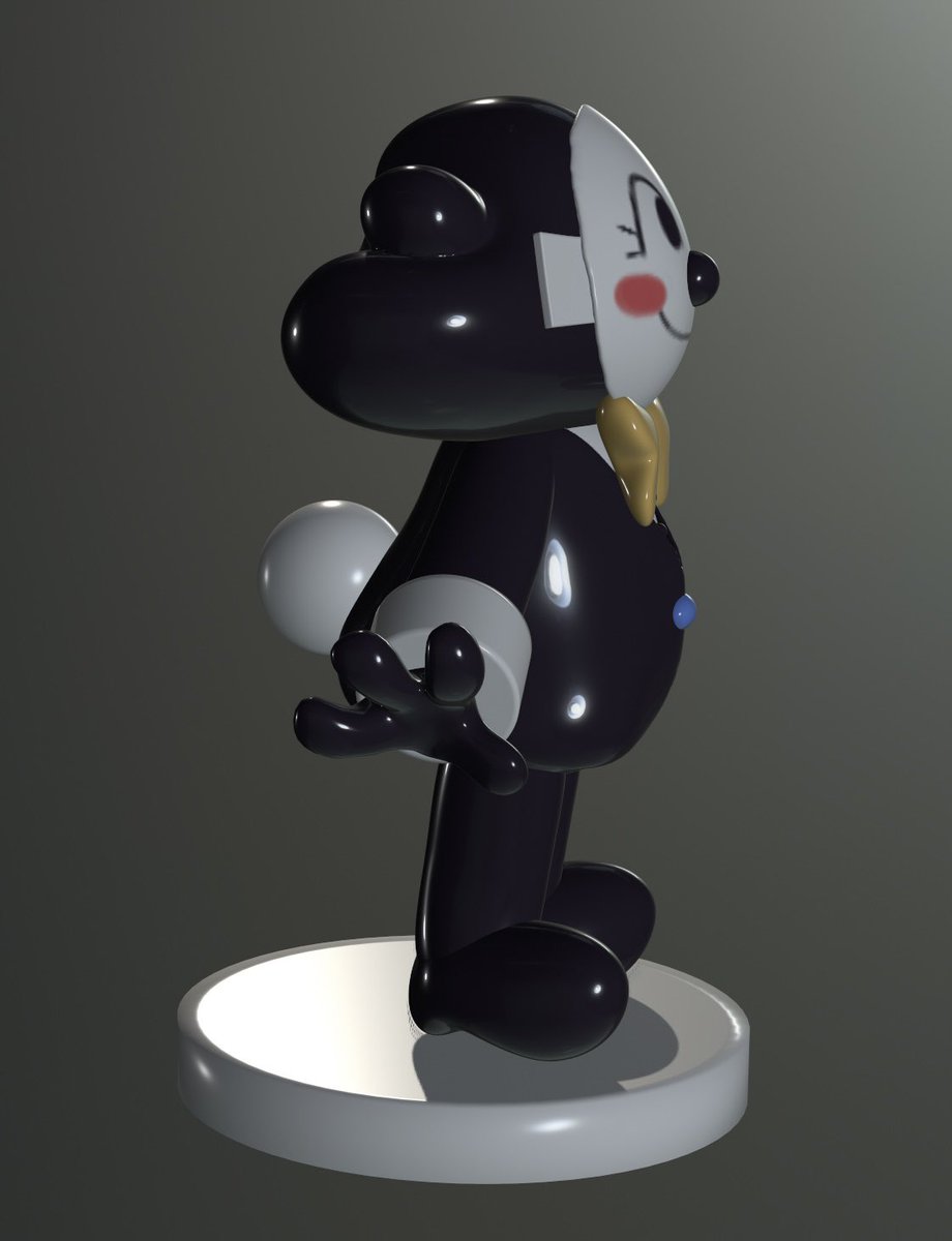 echoBsilly's tweet image. Another sculpt, @/wishgraanted’s (on tumblr) Static AU Click Clack! 📺 #GreatGodGrove
