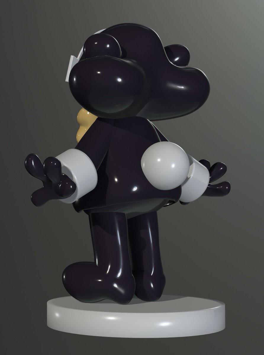 echoBsilly's tweet image. Another sculpt, @/wishgraanted’s (on tumblr) Static AU Click Clack! 📺 #GreatGodGrove
