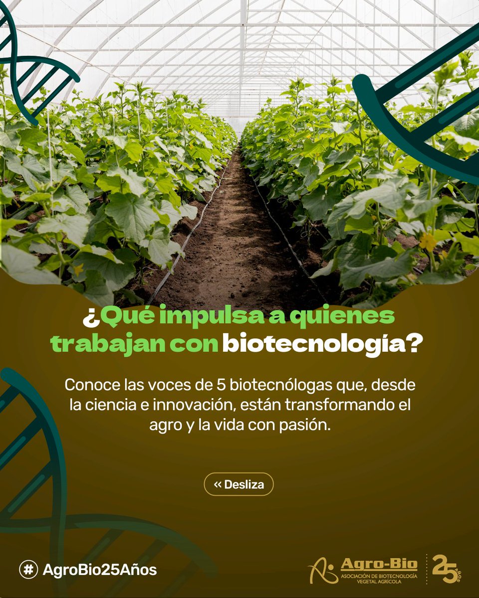 Agrobio_andina's tweet image. 👩🔬👨🔬¿Qué impulsa a quienes trabajan con #biotecnología? ¡Feliz día a ustedes!
3 biotecnólogas nos cuentan qué las inspira a transformar el agro desde la ciencia 🌾Cuando el conocimiento se alinea con el propósito, nacen soluciones que cambian vidas.
Conócelas y comparte 👇
