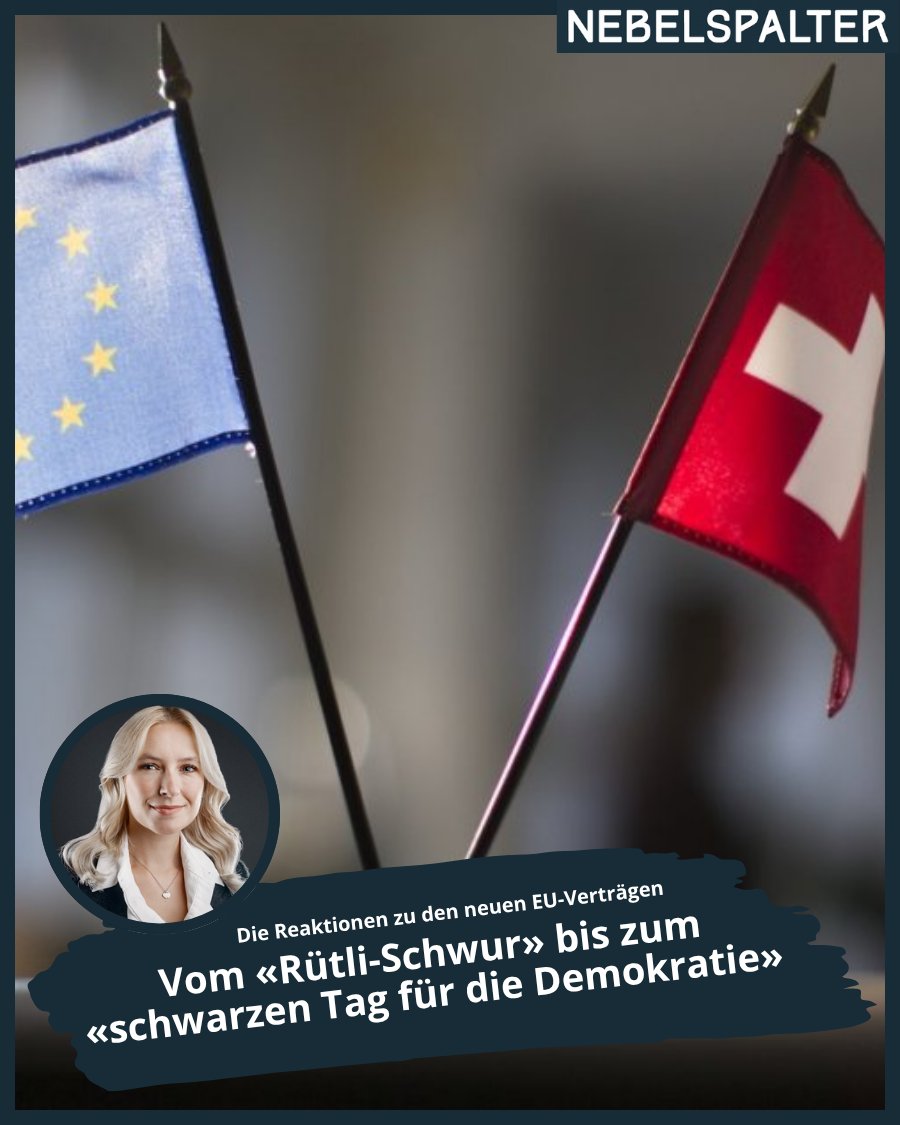 Bundesrat <a href="/beat_jans/">Beat Jans</a> vergleicht die neuen Verträge zwischen der Schweiz und der EU mit dem Rütli-Schwur. Für die <a href="/SVPch/">SVP Schweiz</a> ist es ein schwarzer Tag für die Demokratie. Ich habe die wichtigsten Reaktionen zum EU-Deal zusammengefasst.

➡️ buff.ly/iB2sYhv