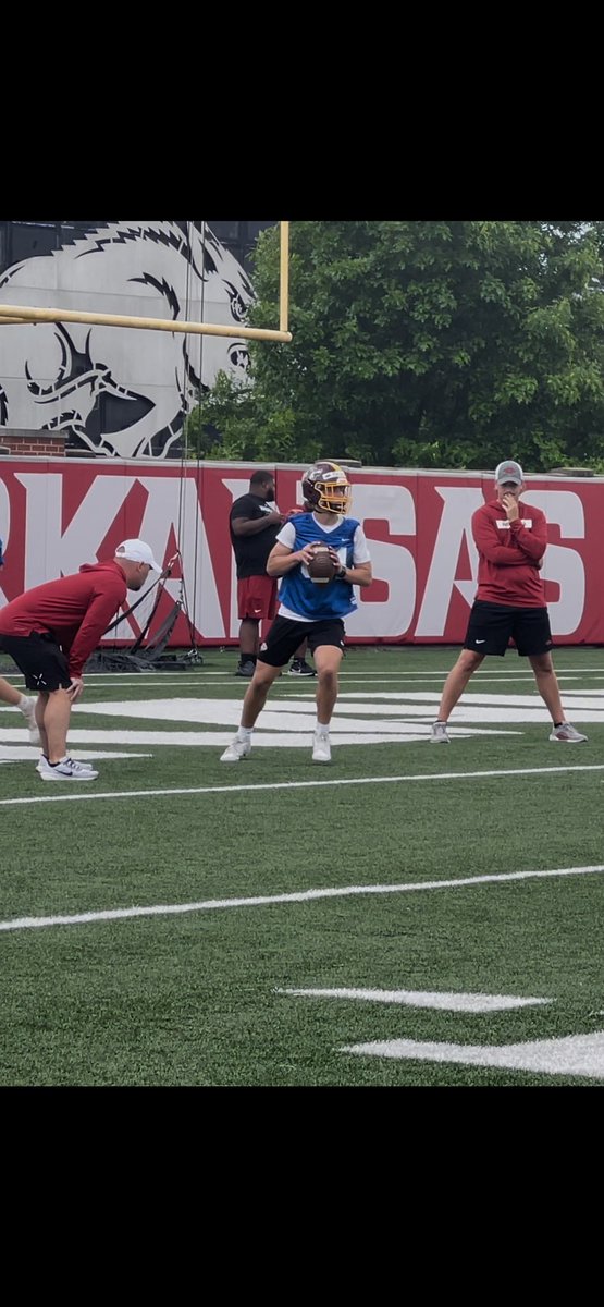 bohannancannon2's tweet image. Had a great camp @RazorbackFB this past Thursday! Thank you so much for the invite!! Thank you @FishbackMiles @CoachBPetrino for giving me the opportunity to get better! WOO PIG🐗🏈!! @CoachSamPittman @RonnieFouch @TheRoyalTaylor @Madisyn_Lyons9 @Bsowders48 @GilleranThomas