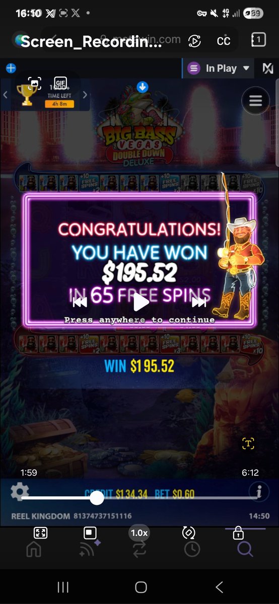 ThomRose2503's tweet image. Gm metawin thanks for this early win today
0.60 bet -&amp;gt; 195.52$