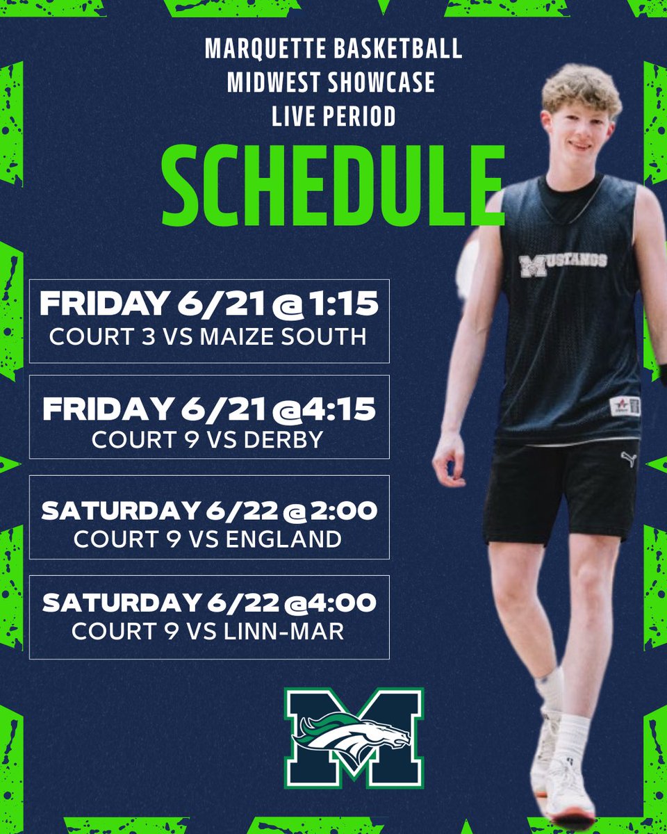 Brody Owen (@_brodyowen) on Twitter photo Here’s my schedule for this upcoming weekend at the Midwest showcase with <a href="/Marquette_Hoops/">Marquette Boys Hoops</a> !!
<a href="/cgh00ps/">Chaz Glotta</a> <a href="/MPJelite/">Michael Porter Jr. Elite</a> Here’s my schedule for this upcoming weekend at the Midwest showcase with <a href="/Marquette_Hoops/">Marquette Boys Hoops</a> !!
<a href="/cgh00ps/">Chaz Glotta</a> <a href="/MPJelite/">Michael Porter Jr. Elite</a>