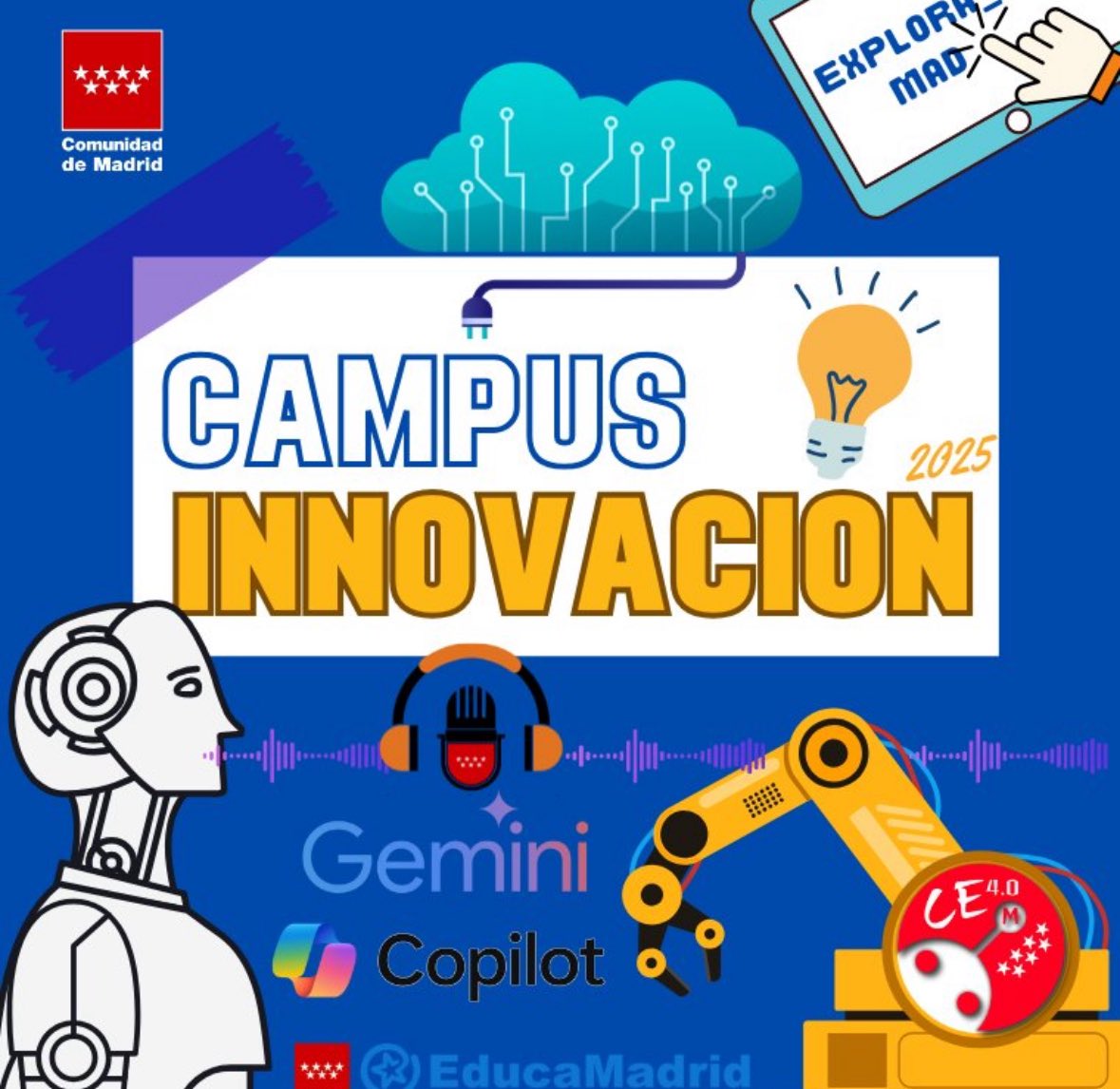 ☀️Este julio cambia la toalla por el teclado😄  
¡Llega el Campus de Innovación de #IF_CMadrid! 🤖🎙️💡  
Dos semanas para trastear con IA, Scratch, robótica, radio escolar y mucho más.  
¡Aprende, crea y transforma tu aula! 🔝📚  
#CodigoEscuela4.0_Madrid

innovacionyformacion.educa.madrid.org/node/903085