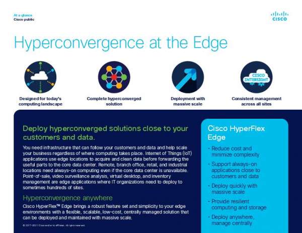 Revolutionize your edge computing with <a href="/Cisco/">Cisco</a> HyperFlex Edge. Scale massively, manage consistently, and deploy anywhere to meet your organization's needs. Contact  DGX Security for more! stuf.in/bgj6zl