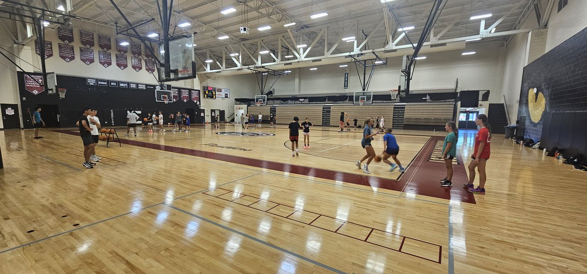 Panther Camp 2025 is underway!  Our guys leading the campers in drill stations.