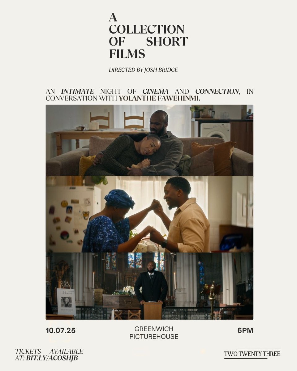JoshBridge_'s tweet image. Last year, I pushed myself in ways I never had before &amp;amp; ended up directing 3 short films that mean the world to me.

Next month, I’m hosting an intimate screening: a night of cinema, connection &amp;amp; honest conversation.
Would love to see you there!

Tickets: bit.ly/ACOSHJB