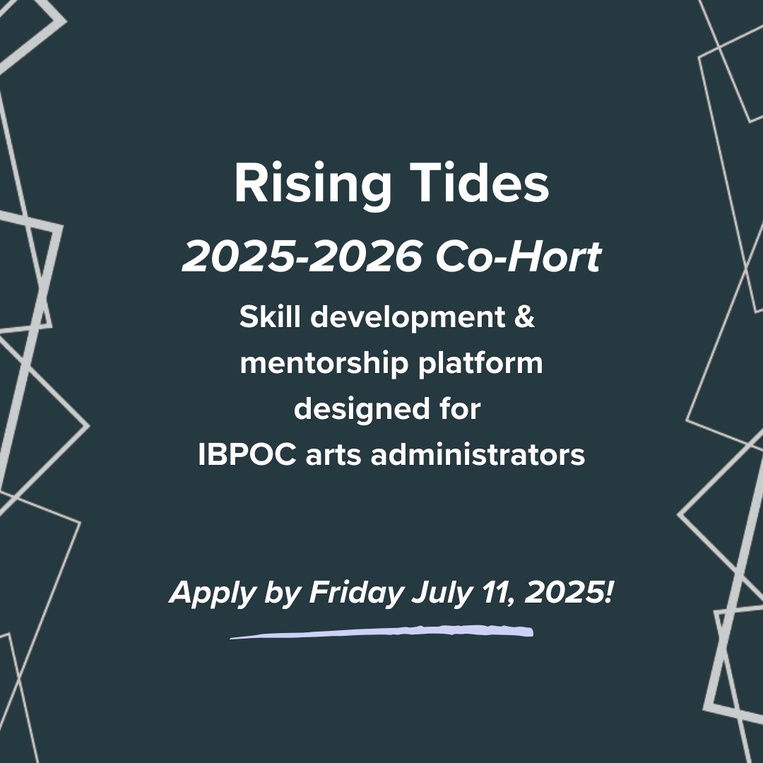 We are so excited to welcome a new cohort to participate in our Rising Tides Program for IBPOC arts administrators looking to develop their skills!

More information here --&gt; pact.ca/programming/ri…
