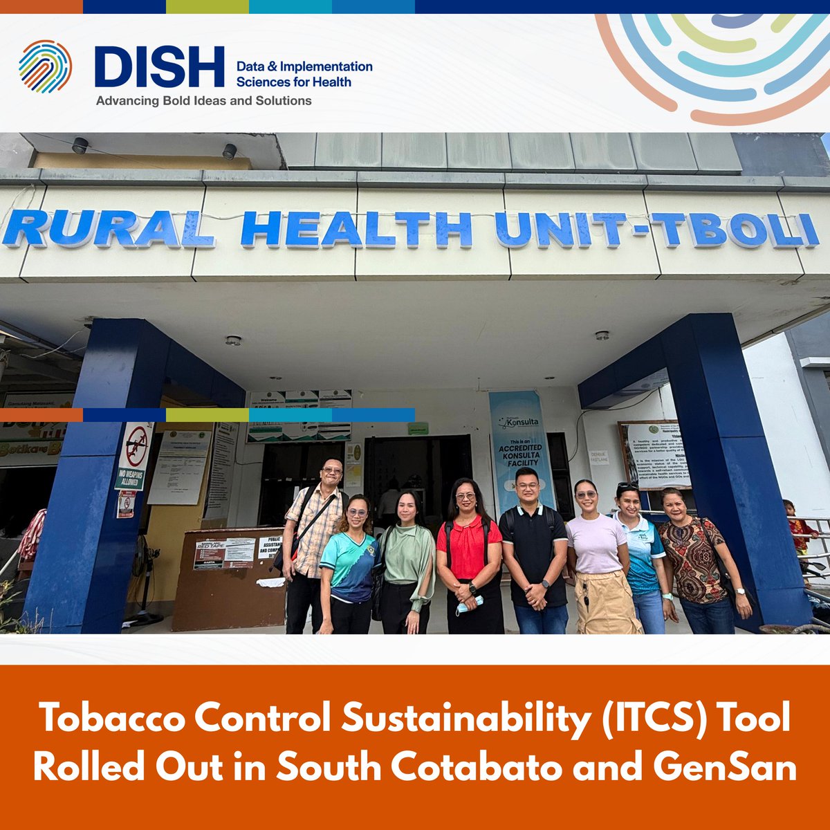 dishPH's tweet photo. DISH successfully rolled out the localized ITCS tool to assess the sustainability of tobacco control in partner LGUs across South Cotabato and GenSan—supported by Vital Strategies and partners.
#ITCS #Gensan #SouthCotabato #dishPH https://t.co/iSVH7InCs9